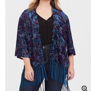 Torrid Disney Tinkerbell Fringe Kimono